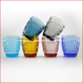 glass tumblers drinking Sunflower Tumbler Glass Cup with Blue Supplier